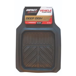 Caterpillar Deep Dish Rubber Floor Mats - CMCATBLKFR - Caterpillar