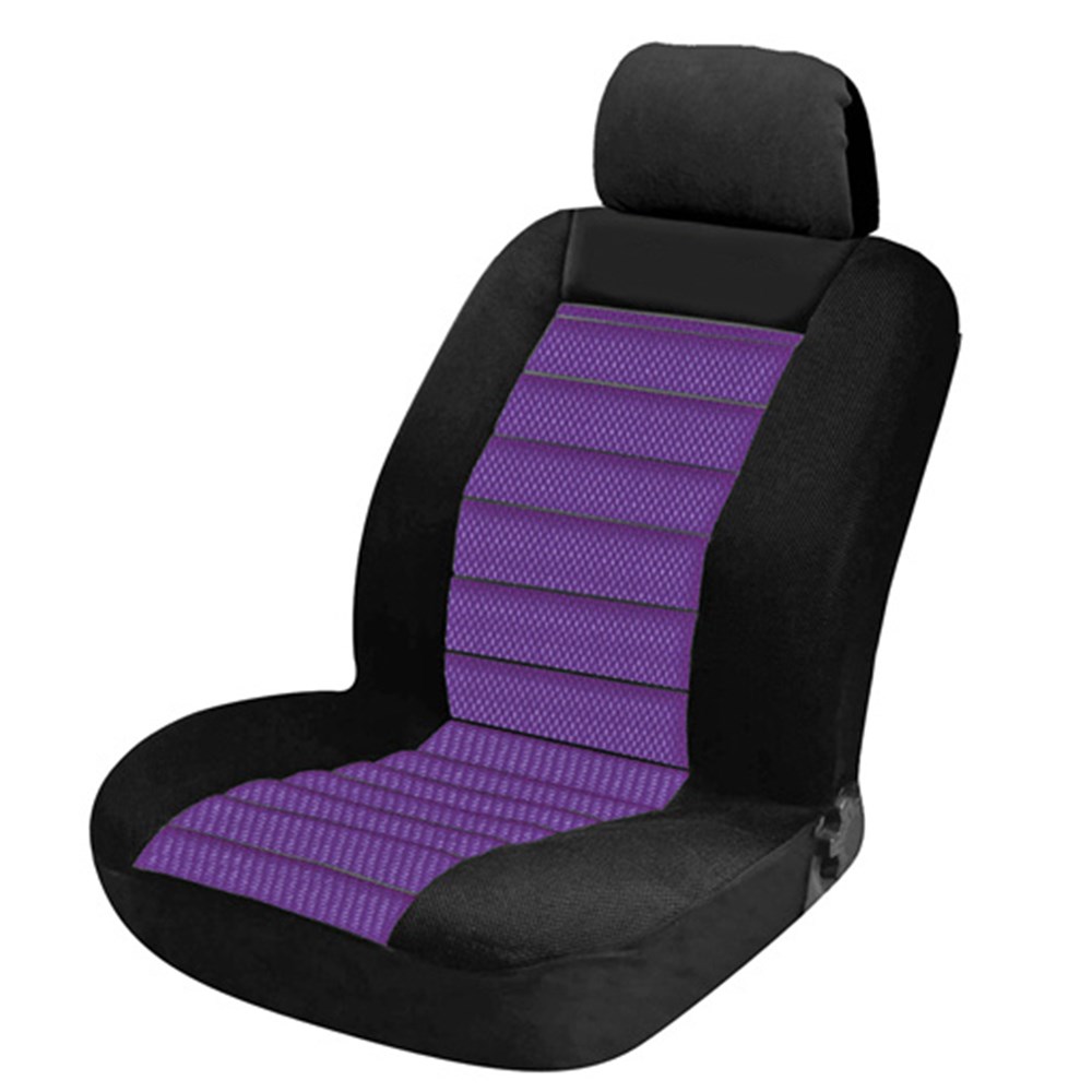 purple car seat cover