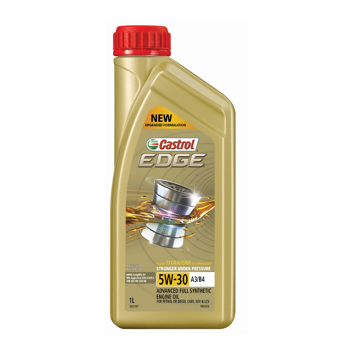 Castrol Edge Full Synthetic Engine Oil 5W-30 A3/B4 1L - 3421197 - Auto One
