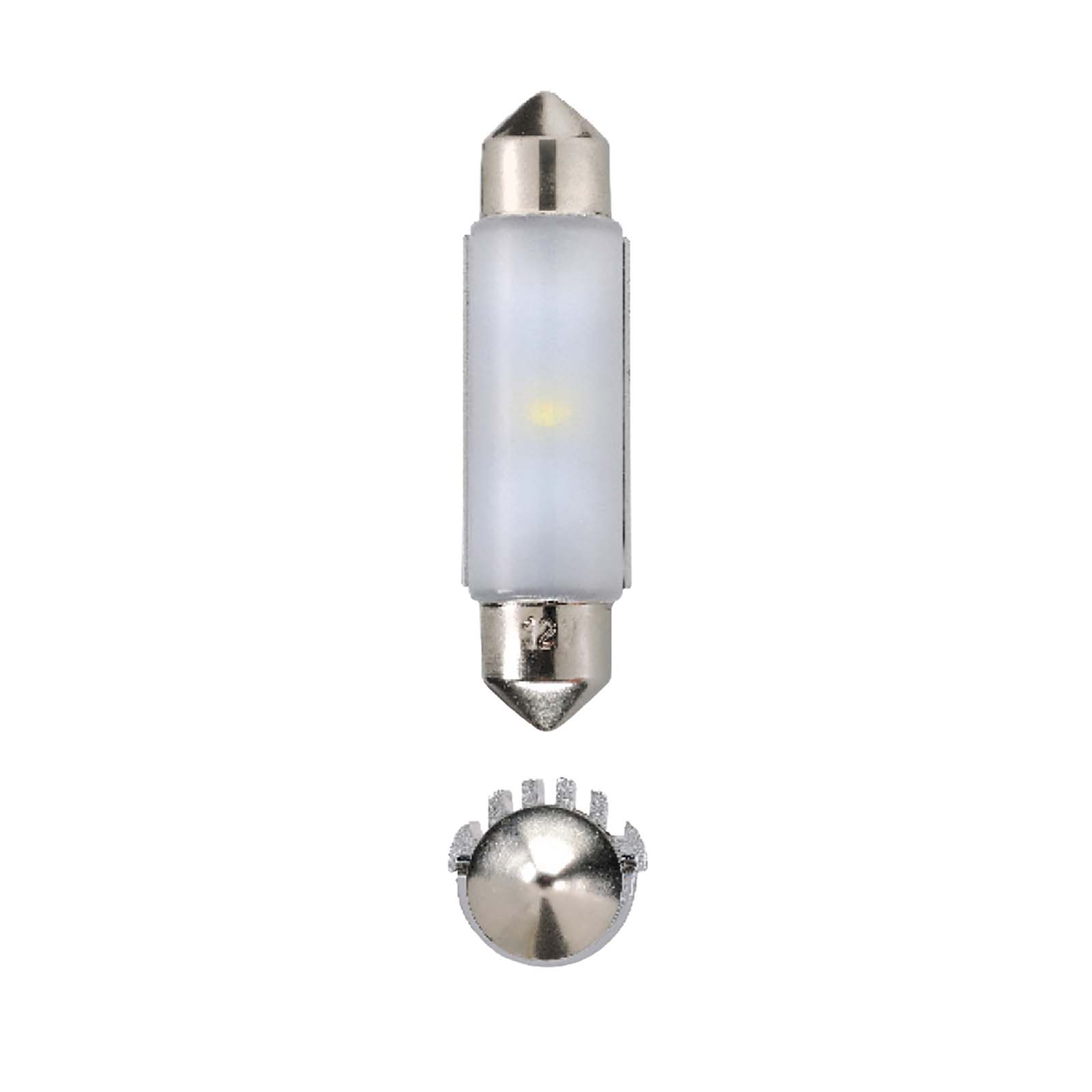 Lampe Birne LED warm Festoon Soffitte 42 mm 6V 12V C18W Blinker in