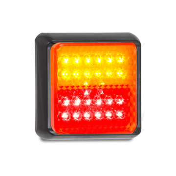 LED Autolamps 100BSTIM Square STOP/TAIL INDICATOR LAMP WITH Clip in BRACKET