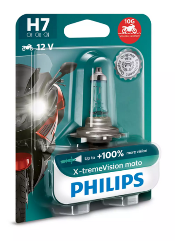 Philips X-Treme Vision Motorcycle Globe H7 - 12972XVBW