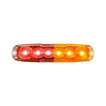 LED Autolamps 12ARM-2 STOP/TAIL/INDICATOR LAMP, CLEAR LENS, COLOURED LEDS