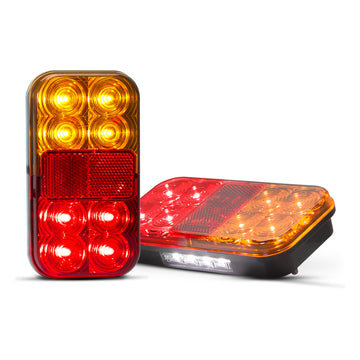 LED Autolamps 149BARLP2 Rear Combination Lamp with Inbuilt Reflector and Licence Plate Lamp