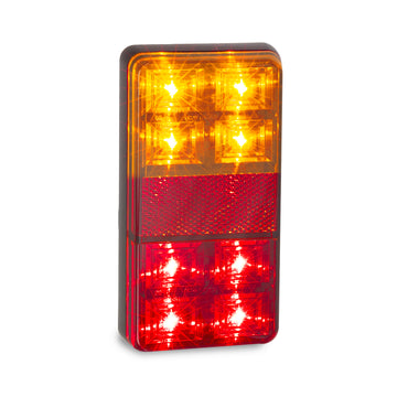 LED Autolamps 151BAR2 Budget Trailer Lamps, STOP/TAIL/INDICATOR  WITH REFLEX REFLECTOR 150mm x 80mm x 22mm