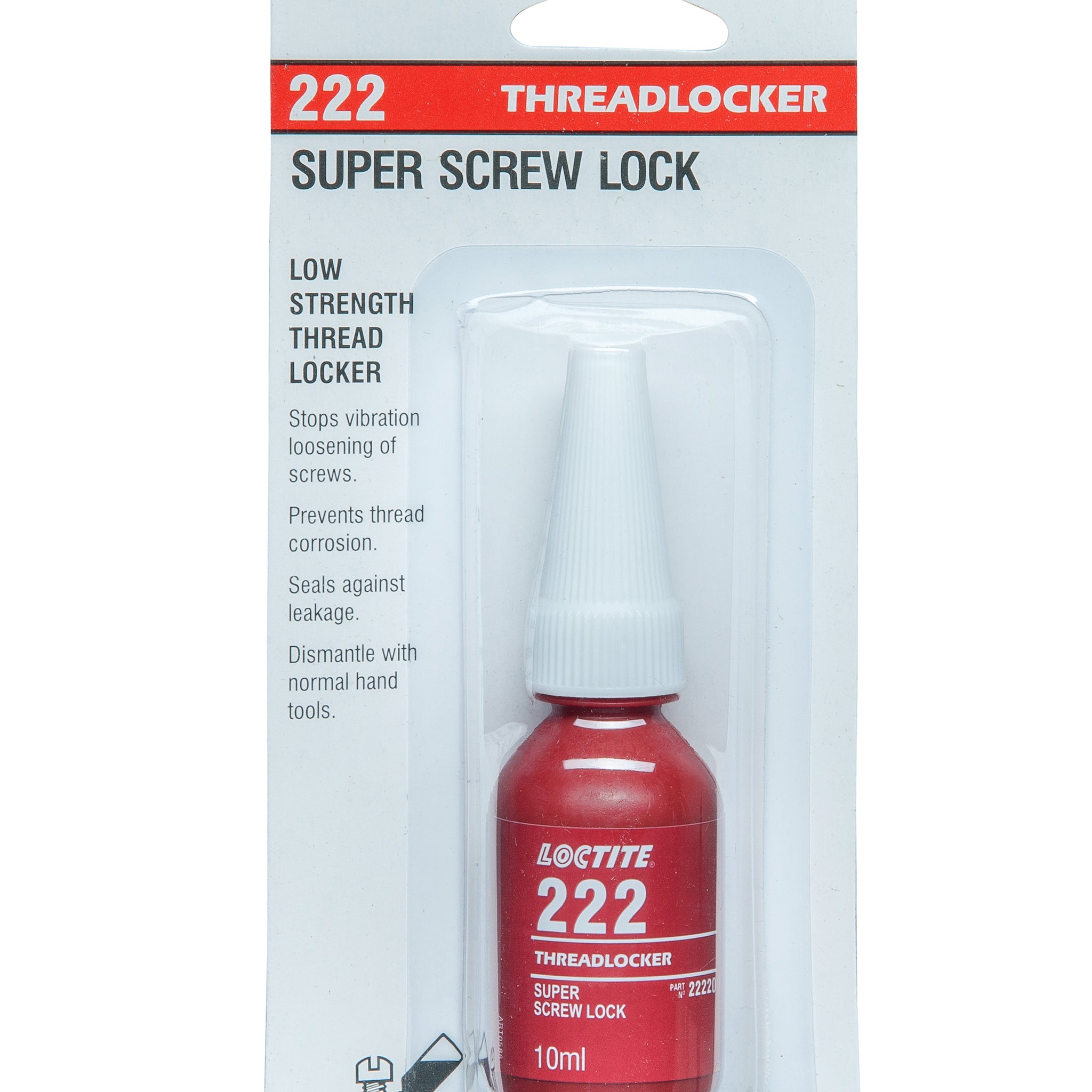 Loctite 222 - Threadlocker - Low Strength - Purple 10Ml - 22220