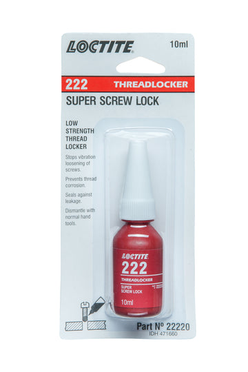 Loctite 222 - Threadlocker - Low Strength - Purple 10Ml - 22220