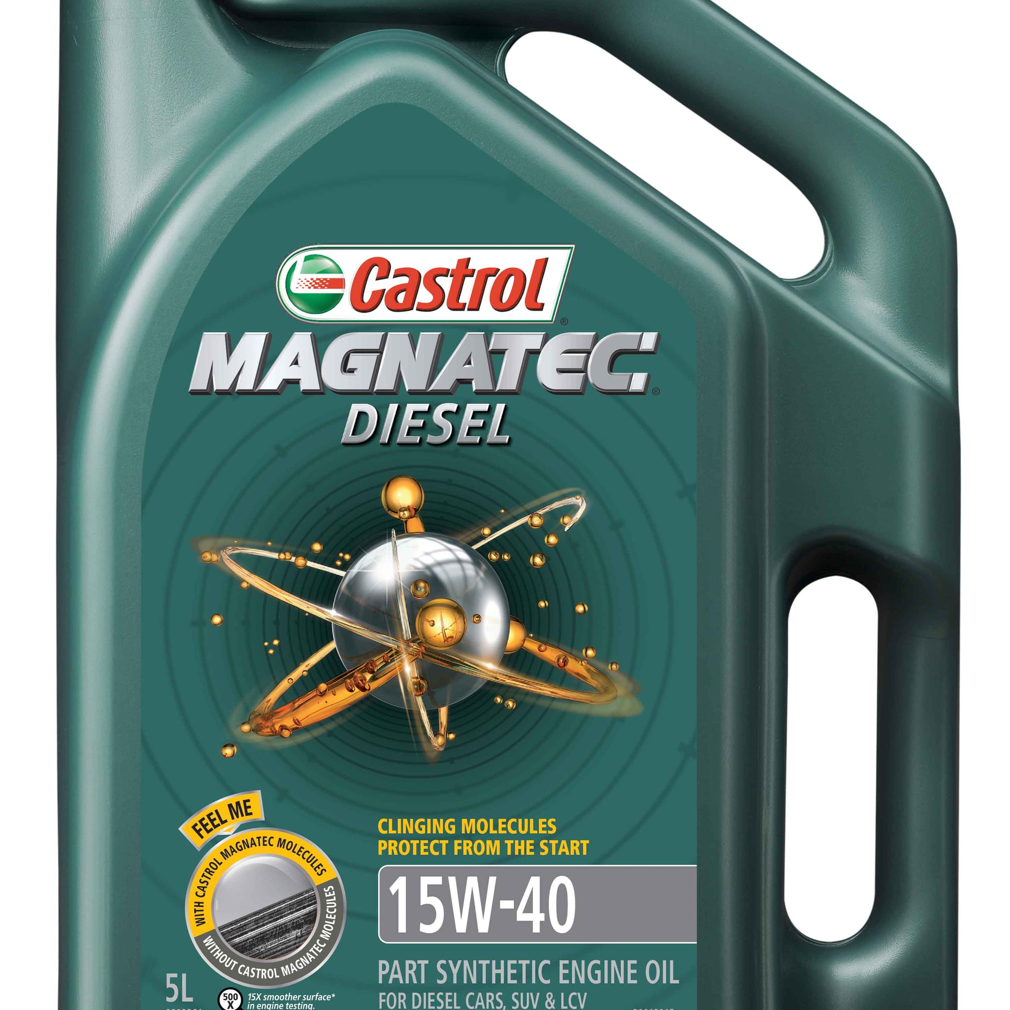 Castrol Magnatec Diesel Part Synthetic 15W-40 SN/CF A3/B3 A3/B4 Engine Oil for Diesel Engines - 5L - 3383364