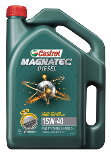 Castrol Magnatec Diesel Part Synthetic 15W-40 SN/CF A3/B3 A3/B4 Engine Oil for Diesel Engines - 5L - 3383364