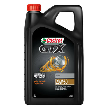 Castrol GTX Engine Oil 20W-50 5L - 3413901 (Pickup Only)