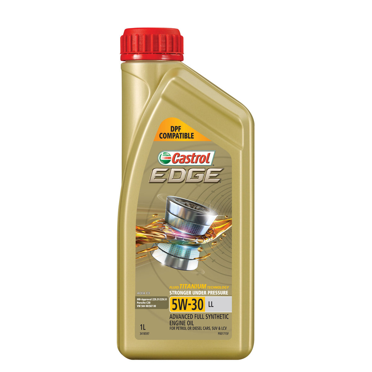 Castrol Edge Full Synthetic Engine Oil 5W-30 Ll 1L  - 3418597