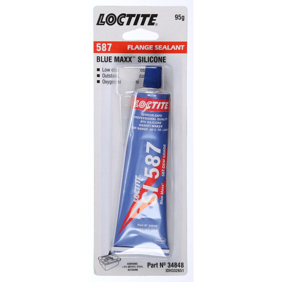 Loctite Si 587 - Silicone Flange Sealant - Blue Maxx 95G - 34848