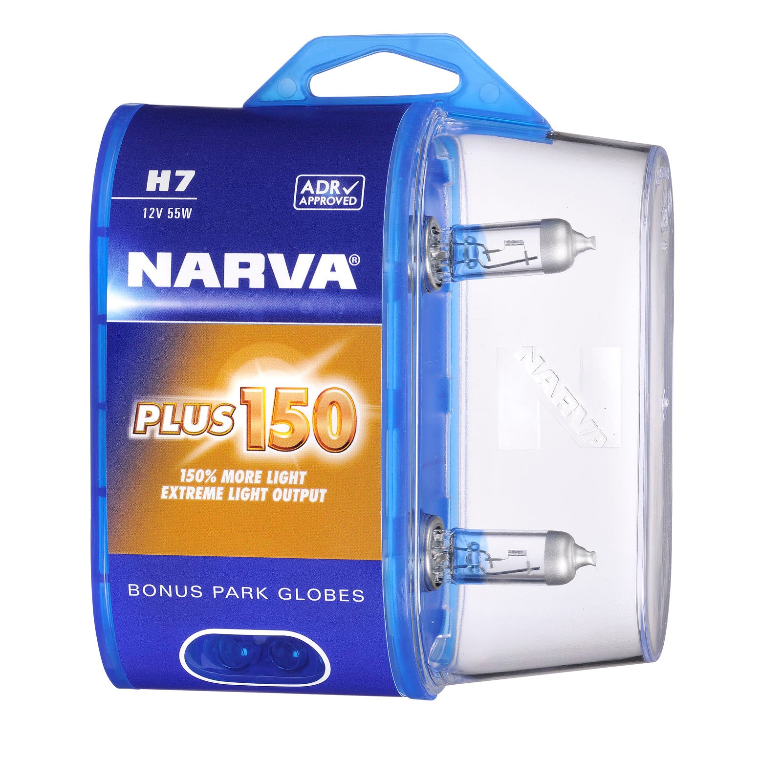 Narva 48386BL2 H7 12V 55W Px26D PLUS 150, Twin Pack