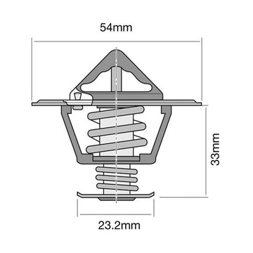 Tridon Thermostat (High Flow) - TT382-185