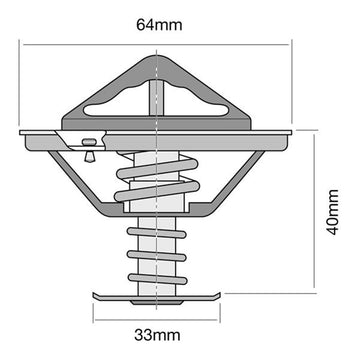 Tridon Thermostat (High Flow) - TT334-180