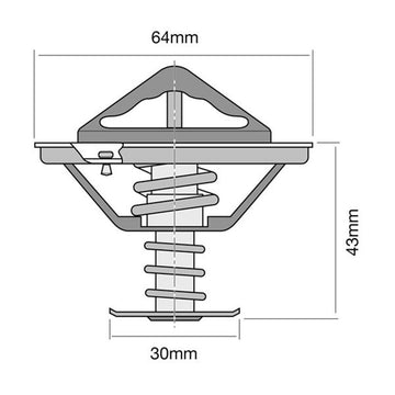 Tridon Thermostat (High Flow) - TT297-180