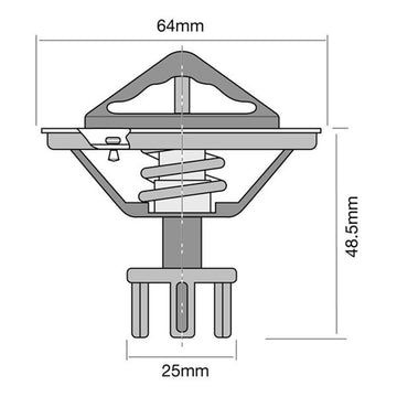 Tridon Thermostat (High Flow) - TT268-180