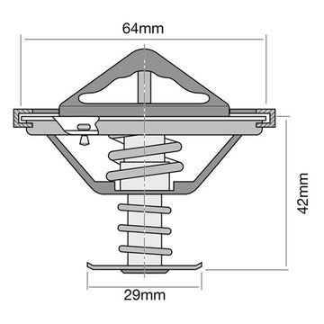 Tridon Thermostat (High Flow) - TT301-170