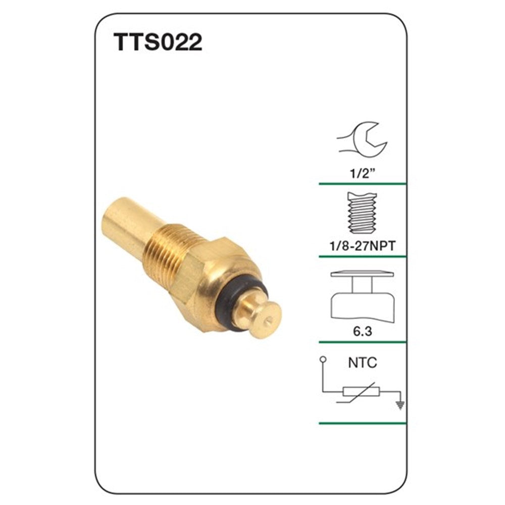 Tridon Water Temperature Sender (for Gauge) - TTS022