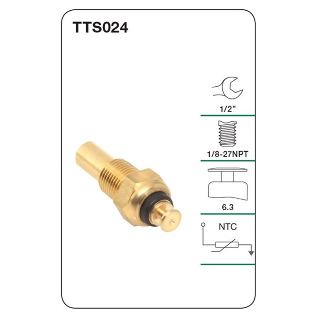 Tridon Water Temperature Sender (for Dash Gauge) - TTS024