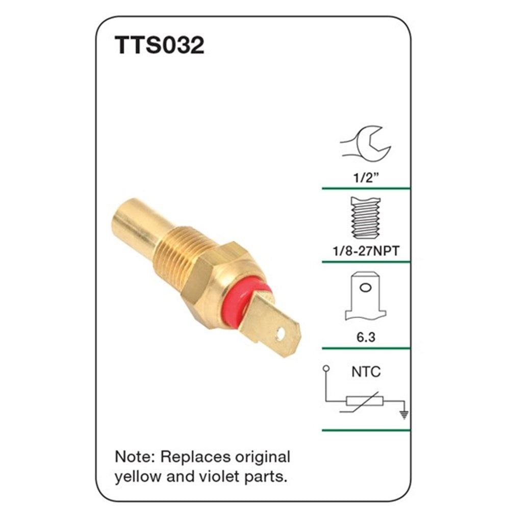 Tridon Water Temperature Sender (for Dash Gauge) - TTS032