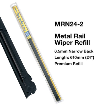 Tridon Metal Rail Wiper Refills - Narrow Back (Pair) - 24In - MRN24-2