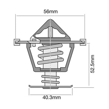 Tridon Thermostat (High Flow) - TT523-160