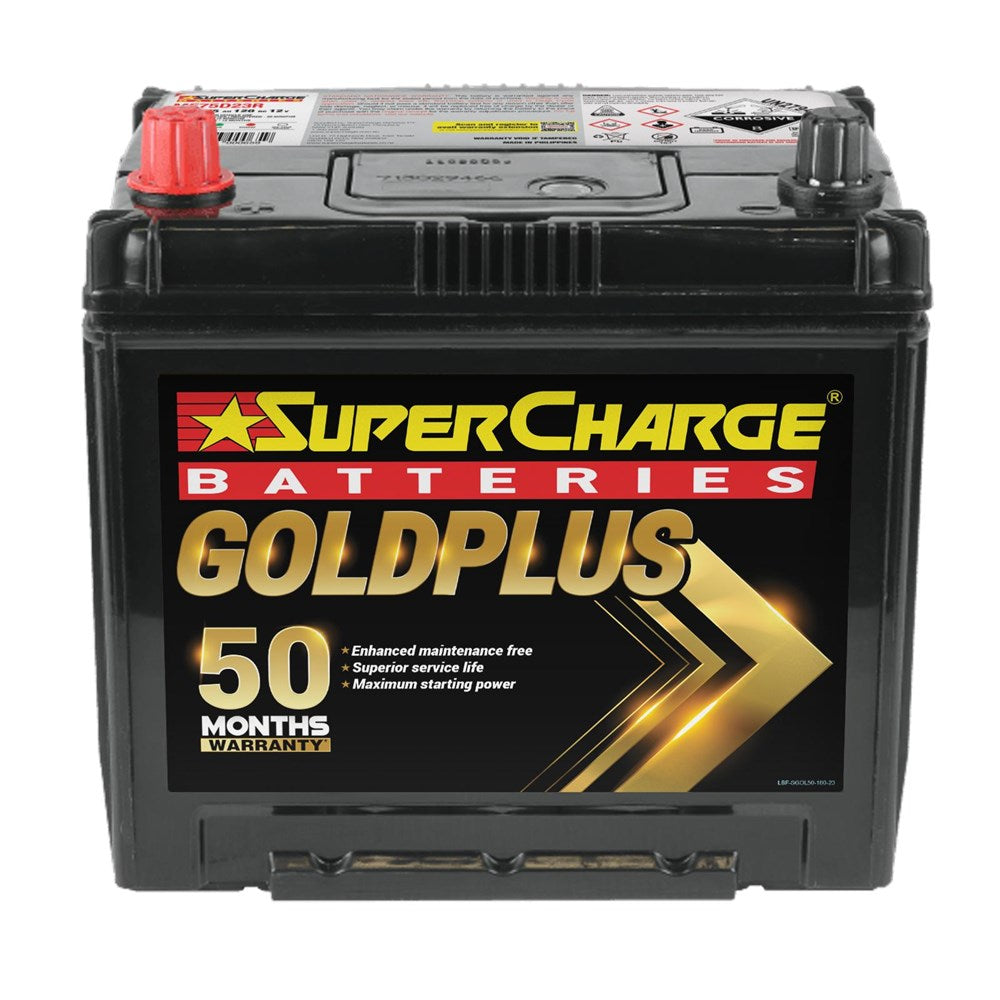 SuperCharge MF75D23R GoldPlus Maintenance-Free 12V Battery