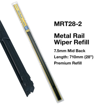 Tridon 28 Inch Metal Rail Wiper Refills - Mid Back Tapered (Pair) - MRT28-2