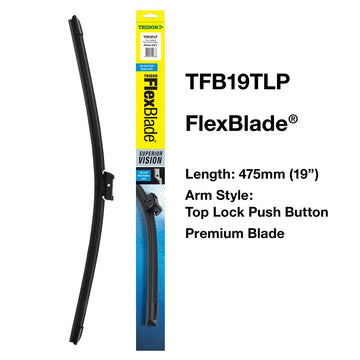 Tridon Flexblade - Top Lock Push Button 19In - TFB19TLP