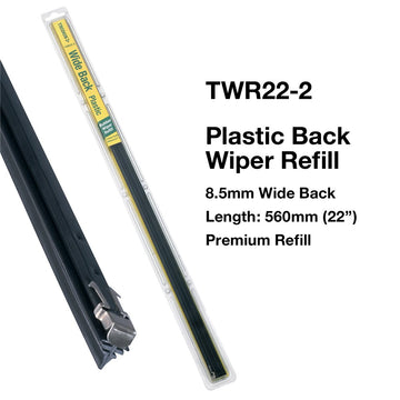 Tridon Plastic Back Wiper Refills - Wide Back (Pair) 22In - TWR22-2