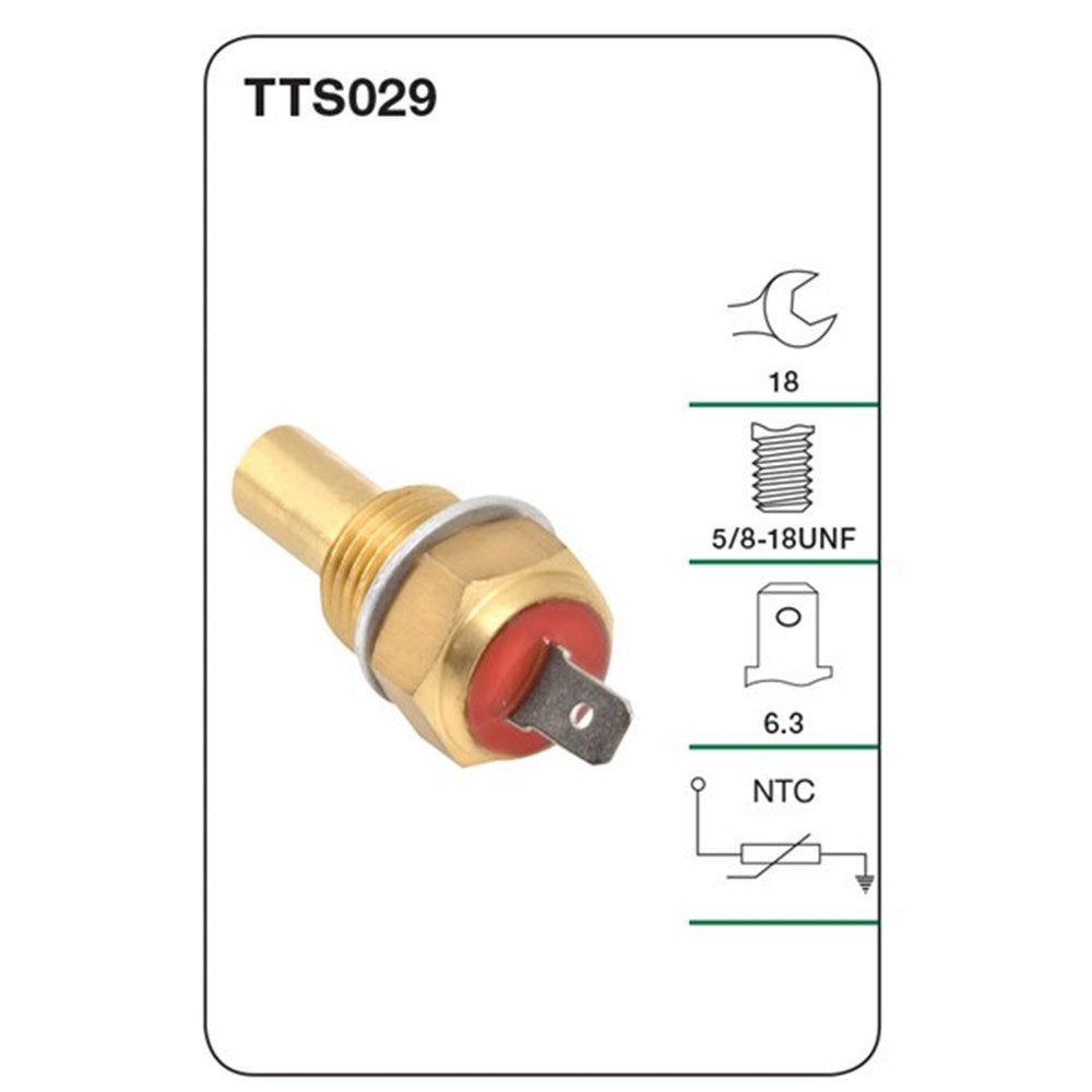 Tridon Water Temperature Sender (for Gauge) - TTS029