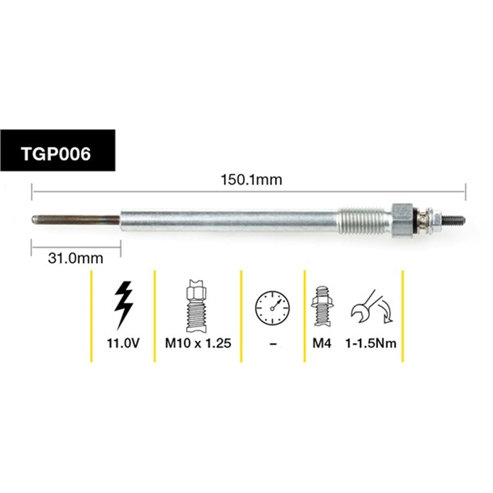 Tridon Glow Plug (Single) - TGP006