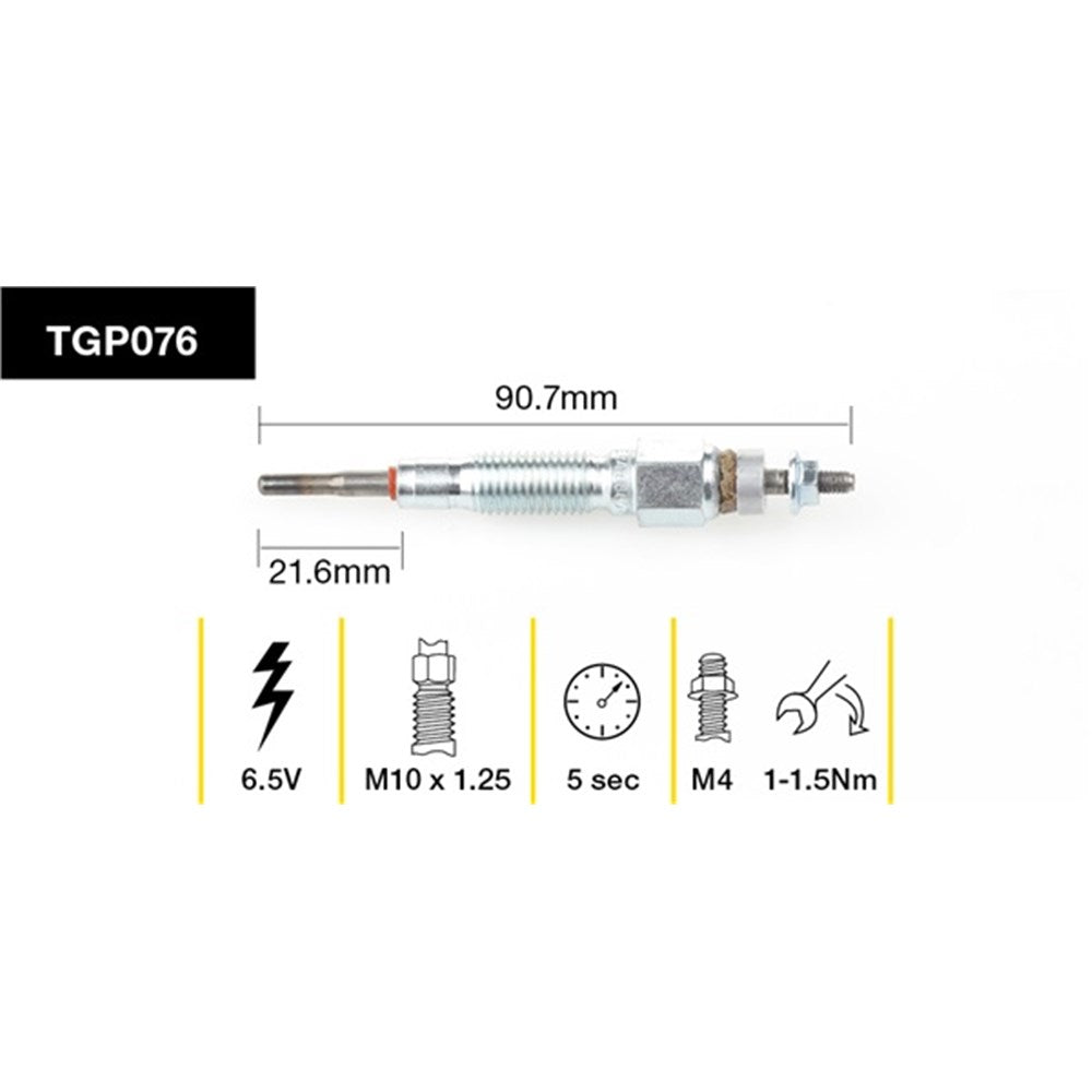 Tridon Glow Plug (Single) - TGP076