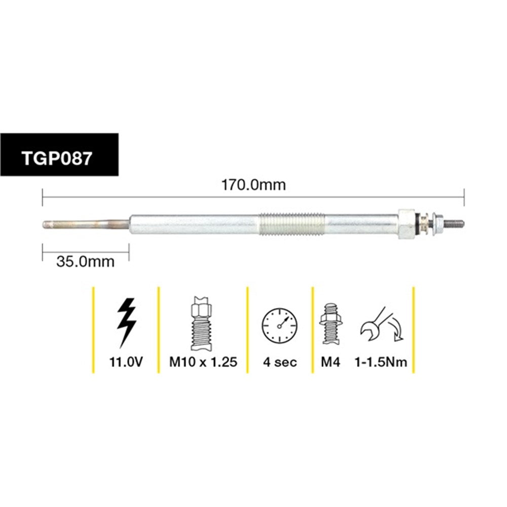 Tridon Glow Plug - TGP087