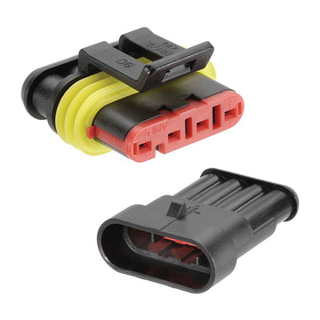 Narva 57524BL 4 Way Amp® Super Seal Connector Housing Kit (2 Pack)