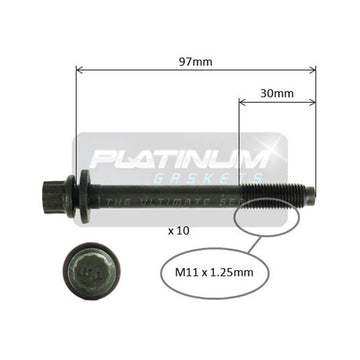 Platinum Cylinder Head Bolt Set - HBS0210