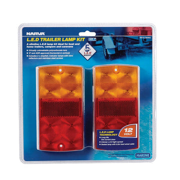 Narva 12 Volt LED Slimeline Trailer Lamp (Twin Pack) - 93630BL2