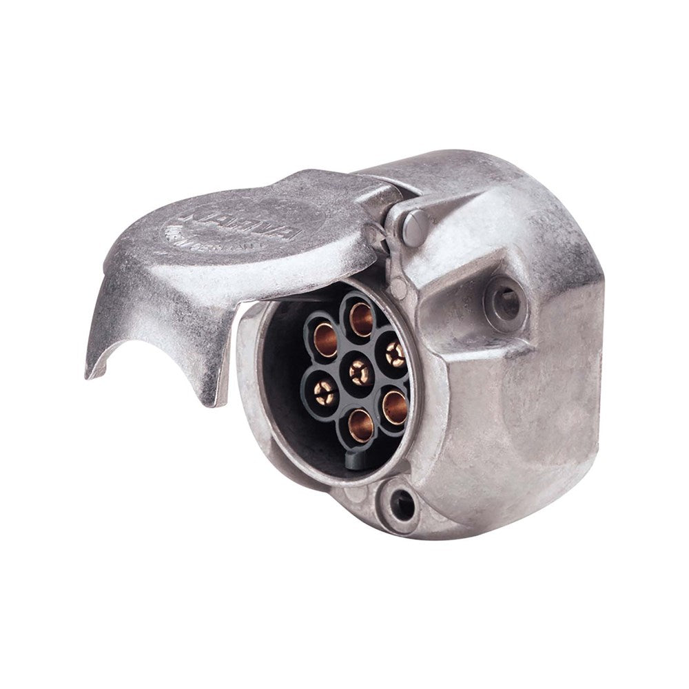 Narva 7 Pin Large Round Metal Trailer Socket - 82062BL