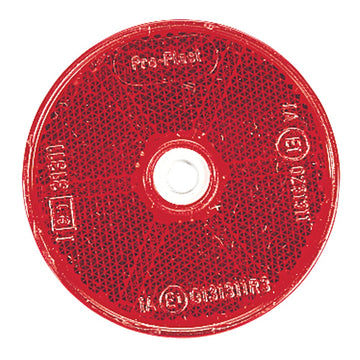 Narva Red Retro Reflector With Fixing Bolt - 84012BL