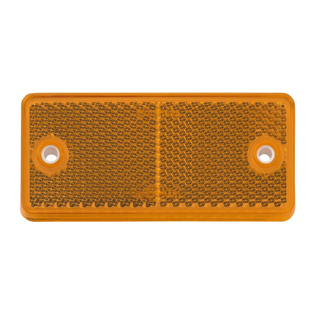 Narva 84031BL Amber Retro Reflector in Plastic Holder with Dual Fixing Holes