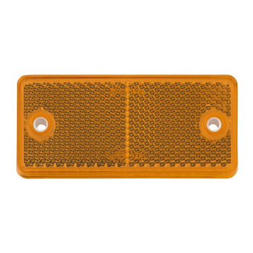 Narva 84031BL Amber Retro Reflector in Plastic Holder with Dual Fixing Holes