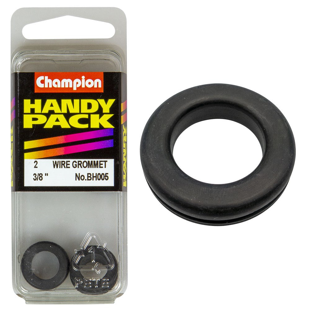 Champion Pack of 2 M10 x 12 x 17mm Nitrile Rubber Wiring Grommets - BH005