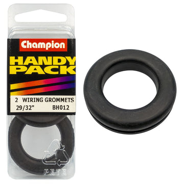 Champion Pack of 2 M23 x 31 x 37mm Nitrile Rubber Wiring Grommets - BH012