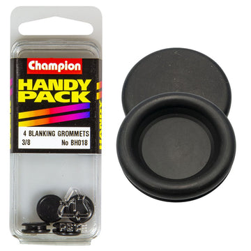 Champion Pack of 4 10mm Nitrile Rubber Blanking Grommets - BH018