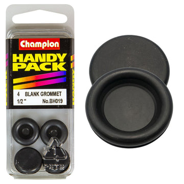 Champion Pack of 4 12mm Nitrile Rubber Blanking Grommets - BH019