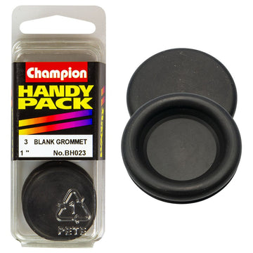 Champion Pack of 3 25mm Nitrile Rubber Blanking Grommets - BH023