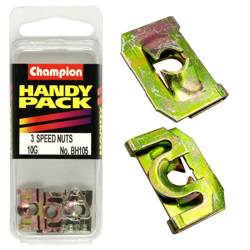 Champion Pack of 3 5mm Inner Diameter Speed Nuts - BH105