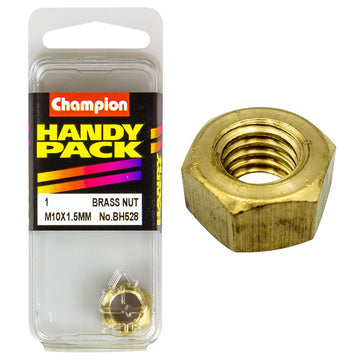 Champion Pack of 1 M10 x 1.5mm Brass Manifold Nut - BH528