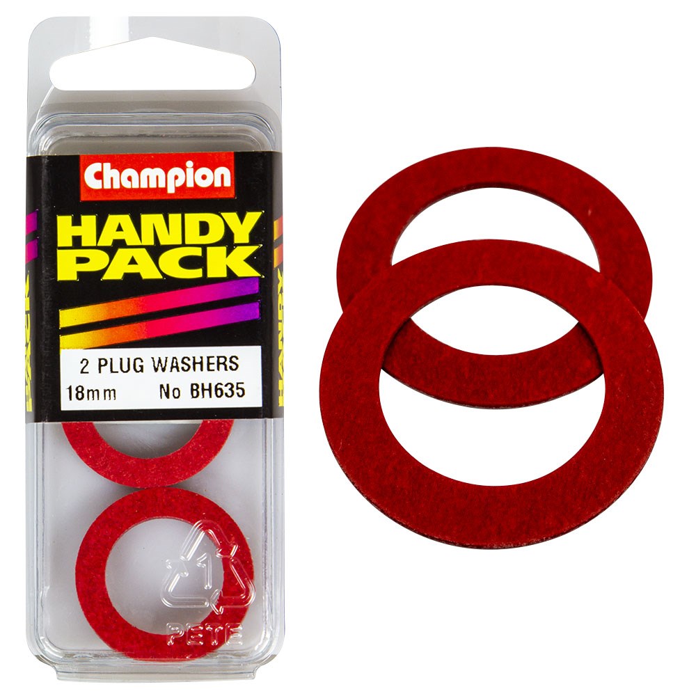 Champion Pack of 2 M18 x 27mm x 3/32 Fibre Flat Washers - BH635"